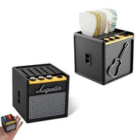 Boîte de rangement pour médiators de guitare ukulélé, organisateur de bureau en forme de haut-parleur artistique moderne pour musiciens et guitaristes