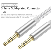 Meistverkauftes 3,5-mm-Auto-Klinkenkabel, AUX-Audiokabel, Stecker auf Stecker, Kopfhörer-Verlängerungskabel für Telefon, Kopfhörer, Lautsprecher, Schwarz