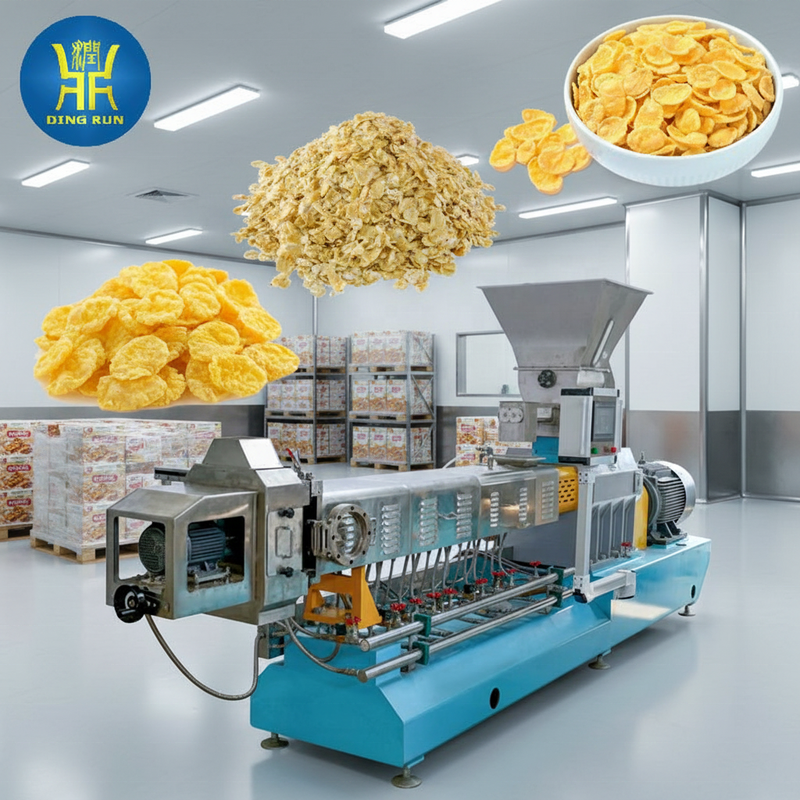 Industrial Corn Flakes Twin Screw Extruder