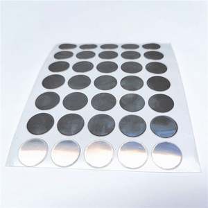 Etiquetas Adhesivas de Aluminio Acrílico Sensibles a la Presión Plateadas, de 20mm-50mm de Diámetro, de una Sola Cara, Impermeables, de Alta Adhesión para Enmascarar Botellas - Product Image 2