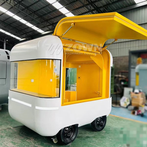 Modern Appearance Drivable <b>Electric</b> Food Cart Fully Equipped Mobile Food Truck <b>BBQ</b> Burger Hot Dog Kiosk - Product Image 6