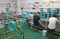 Cordon de brassage MPO LC 8 fibres OM4 Multimode Duplex, faible perte d'insertion et réflexion arrière, haute stabilité thermique, Telcordia