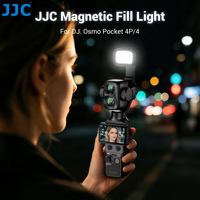 Lampe LED de poche rechargeable JJC Type-C 4P, mini lumière d'appoint magnétique pour DJI Osmo Pocket 4P et 4