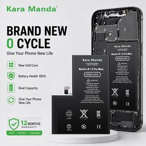 แบตเตอรี่โทรศัพท์มือถือสำรองสำหรับ <span class=keywords><strong>iPhone</strong></span> 13 14 15 16 Pro Max ของโรงงาน Kara Manda ผ่านการทดสอบความปลอดภัยต่อการเจาะทะลุอย่างเข้มงวด แบบกึ่งแข็ง - Product Image 3