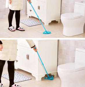 Mopa de pared antipolvo de microfibra de 360 grados con poste de acero extensible Eliminación de polvo Almohadilla triangular de vidrio <span class=keywords><strong>para</strong></span> pared y techo - Product Image 6