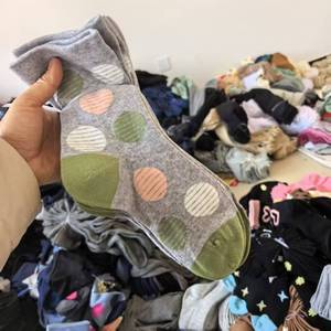 <strong>Excess</strong> <strong>Inventory</strong> Cheap Socks Surplus Mixed Lot Clearance Wholesale Sale Womens Loose Top Crew Socks Striped Dot Print Casual - Product Image 3