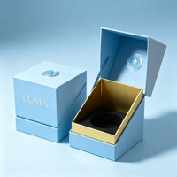 Boîte cadeau personnalisée en papier kraft rigide avec insert en mousse, couvercle en feuille d'or, impression offset pour l'emballage de pots d'aromathérapie