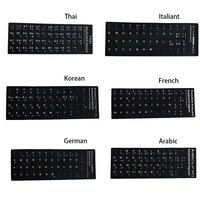 Autocollants de clavier multilingues pour ordinateur portable en gros (anglais, italien, arabe, japonais et autres langues)