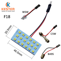 Autoteile Ultra Helle 12V 6W 18SMD 3528 LED Weiße Glühbirne für Panel-Leseleuchte Deckenbeleuchtung