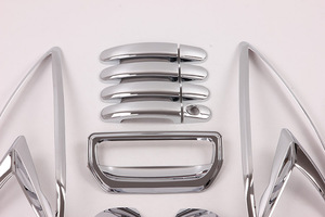 Kit de Carrocería Exterior XIANDONG de Plástico ABS para BT50 2012, Cubiertas para Manijas de Luces, Accesorios Decorativos Cromados para Automóviles - Product Image 4