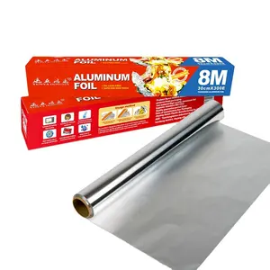 中国工厂食品级可回收烤箱铝箔纸/铝箔盖/铝箔
