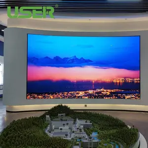 4K HD Arc-shaped Ledwall Panel P1.25 P1.56 P1.8 P2 P2.5 Seamless Splicing Indoor Led Display Screen For Conference Room