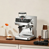 Machine à café de luxe pour la maison avec manomètre et retour d'information sur l'extraction - Semi-automatique 20 bars pour une qualité de café professionnelle