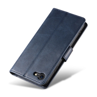 Funda de Teléfono Tipo Cartera de Cuero PU para iPhone 8/7/SE3/SE2 - Funda con Soporte, 3 Ranuras para Tarjetas, Cierre Magnético y Carcasa Antigolpes