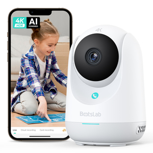 กล้องวงจรปิดในอาคาร Botslab รุ่น 3C Pro C224 ความละเอียด 4K พร้อมระบบติดตาม AI เซ็นเซอร์ CMOS 8MP มุมมอง 360 องศา เสียงสองทาง บีบอัดวิดีโอ H.265 รองรับการ์ดหน่วยความจำ - Product Image 2