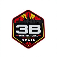 Étiquettes personnalisées en PVC souple 3D avec logo en relief, à coudre, lavables pour vêtements, sacs, chaussures et maillots de bain - Taille personnalisée