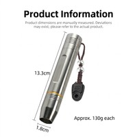 Lampe torche d'identification de jade JY20A XPG, étanche IP65, lumière blanche et jaune, acier inoxydable 304, rechargeable Type-C, porte-clés