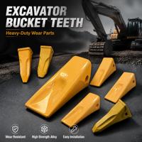 Dents de godet Ruimaike de qualité OEM 1U3202 pour mini-excavatrice, pièces de rechange pour engins de construction avec garantie d'un an