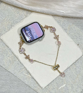 <span class=keywords><strong>Bracelet</strong></span> de montre pour femme en métal perlé en gros pour <span class=keywords><strong>Apple</strong></span> <span class=keywords><strong>Watch</strong></span> 38/40/41 mm 42/44/45 mm série <span class=keywords><strong>7</strong></span> 6 5 4 SE <span class=keywords><strong>Bracelet</strong></span> tendance - Product Image 5