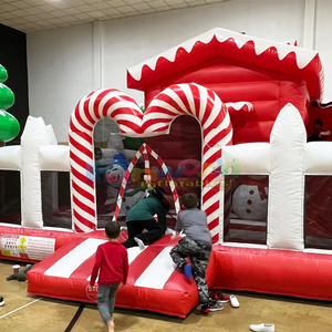 Parque de juegos inflable navideño, tobogán inflable, castillo inflable de calidad comercial para niños. - Product Image 5