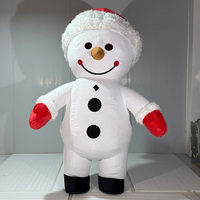 Quantité minimale de commande 1 pièces gonflable noël père noël bonhomme de neige renne wapiti cerf orignal mascotte Costume personnage Animal dessin animé pour adulte