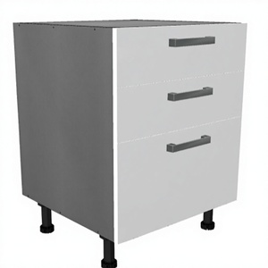Armoire de <span class=keywords><strong>cuisine</strong></span> avec 2 tiroirs et 1 support complet pour casseroles, rangement pour <span class=keywords><strong>cuisine</strong></span>, blanc - Product Image 1