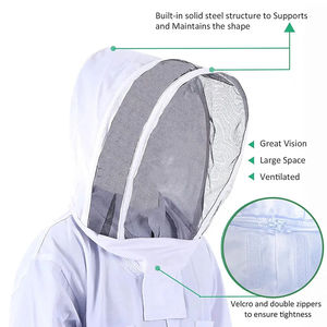 ชุดสูทผึ้งเสื้อแจ็คเก็ตป้องกันผ้าฝ้ายอุปกรณ์การเลี้ยงผึ้ง - Product Image 2