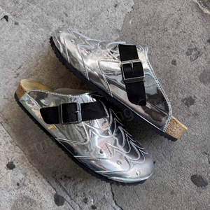 Sabots à enfiler en daim marron style allemand 2026, bout fermé, semelle épaisse en liège, soutien de la voûte plantaire, plats, respirants, légers, pour hommes et femmes - Product Image 4