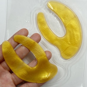 Masque pour les yeux à couverture complète en or 24 carats, logo personnalisé, hydratant éclaircissant <span class=keywords><strong>anti</strong></span>-rides, feuille de cristal infusée d'algues végétaliennes, <span class=keywords><strong>cernes</strong></span> - Product Image 4