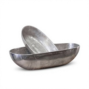 Tazón de Metal Hecho a Mano, Diseño Minimalista, Superficie sin Recubrimiento, para Servir Alimentos, Regalos, Tazones Decorativos para Servir Nueces y Dulces - Product Image 1
