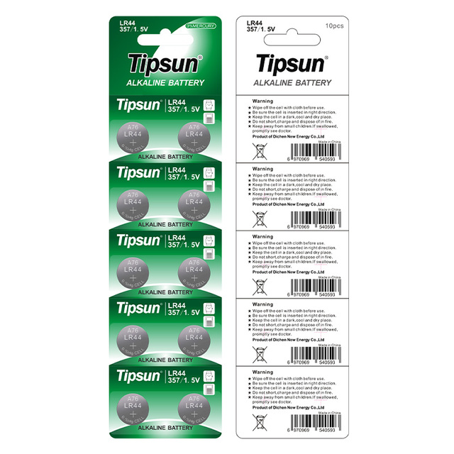 Factory Ag13 Lr44 Button Battery Alkaline Cell Batteries for Watch