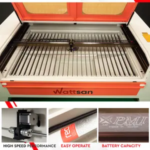 Wattsan 1610 ST 50w 60w 80w Co2 Desktop Laser Large High-Precision CO2 Laser Cutting Machines