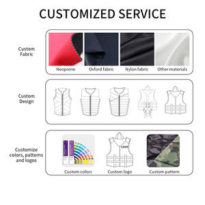 سترة رياضية مخصصة للرجال للسباحة في الحياة من Dongguan Neoprene صدرية تأثير ركوب الأمواج للرياضات المائية - Product Image 5