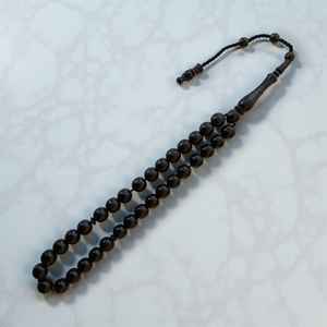 Perles de prière en corne de buffle écologiques, artisanat naturel, perles de prière artisanales pour la méditation, la dévotion et la tradition. - Product Image 4