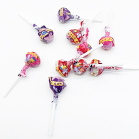 Vente chaude sucette bonbons sur bâton nouveaux bonbons dur mignon jouet pour enfants bonbons aux fruits frais sucette géante