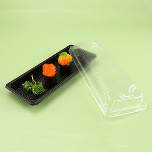 Bandeja de <span class=keywords><strong>Sushi</strong></span> Desechable para Comida Japonesa para Llevar, Platos y Tazones de Plástico, Venta Directa de Fábrica - Product Image 5