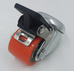 35 mm Profil niedrig hohe Belastung 100 kg Kugellager kleine rotierende Platte Rollen PU-Polyurethanräder - Product Image 5