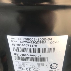 Repuestos para Compresor Scroll Bristol H23A38QDBE H23A62QDBE para Uso Industrial - Product Image 3