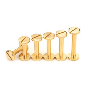 Tornillos de cabeza plana de latón, 8x4x15mm, para hebilla de cinturón - Product Image 4