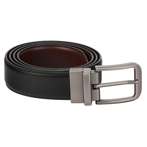 Factory Custom Luxury Black Real <strong>Leather</strong> Color Double Sided Reversible Genuine <strong>Leather</strong> Belts For Men