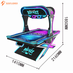 Tavolo da Air Hockey Arcade Personalizzato con Illuminazione RGB Cyberpunk, Funzionamento a Moneta, per Due Giocatori, con Supporto in Spagnolo - Product Image 3