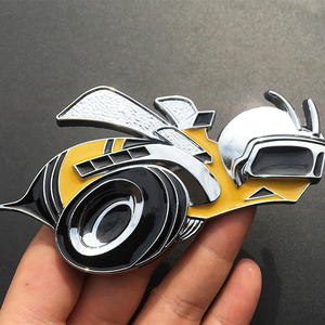 Stock disponible abejas 3D Metal pegatina motorista Logo coche decoración personalizada marcador lateral - Product Image 2