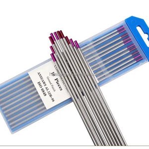Electrodos <span class=keywords><strong>de</strong></span> Tungsteno para Soldadura TIG UPPERWELD WT20, <span class=keywords><strong>2</strong></span>% Torio (Rojo, WT20), Paquete <span class=keywords><strong>de</strong></span> 10, 175, <span class=keywords><strong>2</strong></span>.4 mm, 3/32 Pulgadas, Varillas <span class=keywords><strong>de</strong></span> Soldadura - Product Image 1