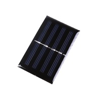 78x48MM 2V tout noir bricolage époxy panneau solaire chargeur lumière jouets lampe de poche monocristallin PERC panneau solaire Module projets de bricolage