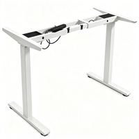 Meubles de bureau de luxe OEM ODM, bureau électrique réglable en hauteur avec double moteur, bureau debout motorisé, cadre de bureau