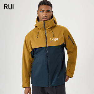 RUIQUWIN Chaqueta Impermeable para Hombre, con Capucha, Diseño de Parches, Multibolsillos, para Primavera, Deportes al Aire Libre, Ciclismo y Camping - Product Image 1