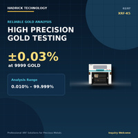 Analizador de Metales Preciosos XRF-K5, Máquina de Prueba de Pureza de Oro con Pantalla Táctil, Espectrómetro XRF Inteligente FP