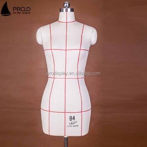 Maniquí de sastrería de talla grande para mujer, maniquí de espuma ajustable con ruedas, para parte superior del cuerpo, tienda de ropa, venta al por menor - Product Image 3