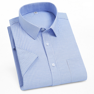 OEM/ODM Camisas Hombre Escrituras 2024 Primavera y verano Camisas a rayas y cuadros para hombre más vendidas Ropa al aire libre Mangas cortas - Product Image 4