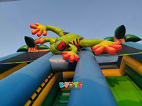 Nouveau design Rainforest KidzoneJungle parc d'aventure gonflable junior saut et toboggan gonflable fonction rebondissante